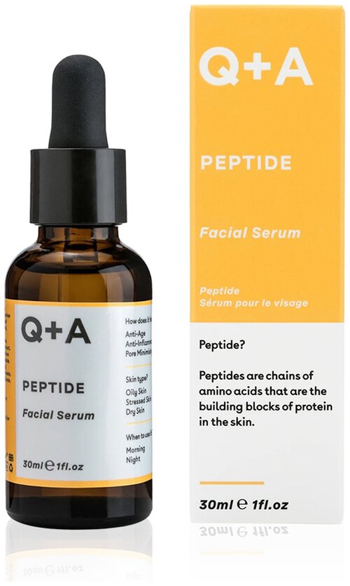 Q+A Peptide Facial Serum, 30 ml / Сыворотка для лица, 30 ml