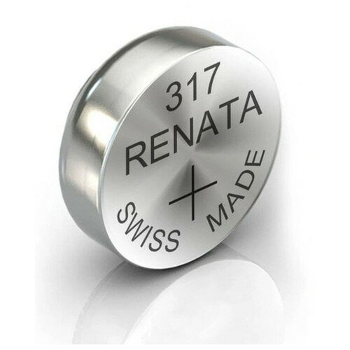 Батарейка Renata 317 (SR516SW) 1,55v серебряно-цинковая. батарейка renata 317 sr516sw 4шт