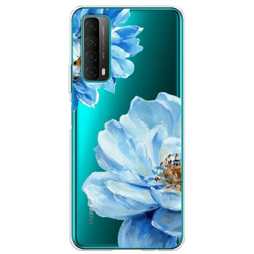фото Силиконовый чехол "голубые клематисы" на huawei p smart 2021 / хуавей п смарт 2021 case place