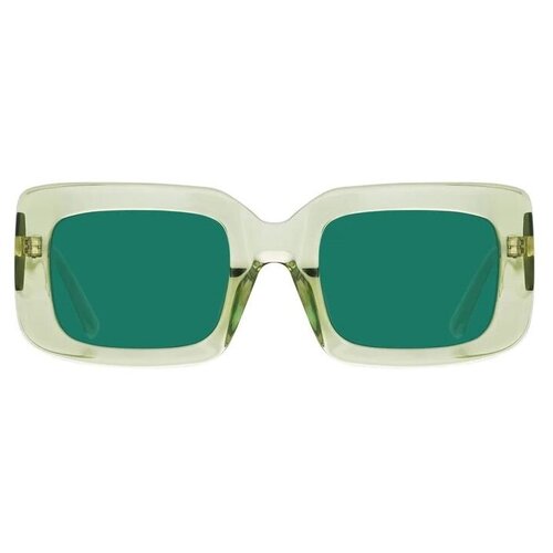 Солнцезащитные очки Linda Farrow, для женщин, зеленый