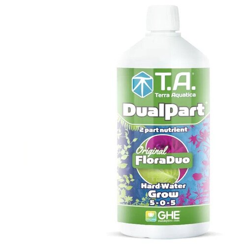 удобрение terra aquatica dualpart bloom 1л ghe flora duo Удобрение Terra Aquatica DualPart Grow HW 1л (GHE Flora Duo) для жёсткой воды