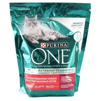 Сухой корм для стерилизованных кошек, Purina One, с говядиной и пшеницей, 424 г