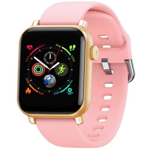 Смарт-часы Havit M9016 PRO Smart Watch gold+pink смарт часы huawei gt 3 mil b19 gold ss gold milanese