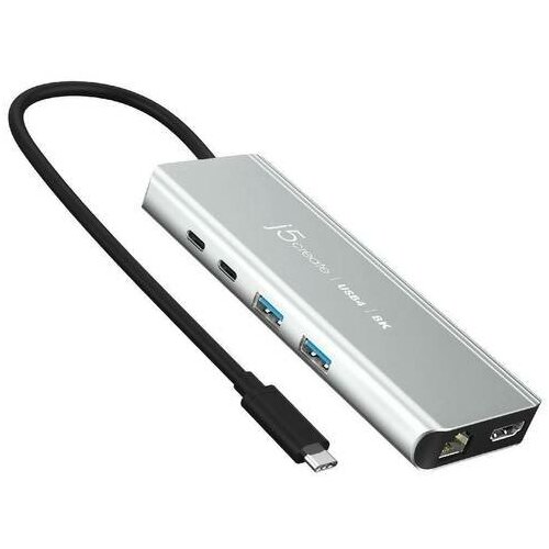 Мульти-хаб j5create USB4 8K Multi-Port Hub 2x USB-C / 2x USB-A / 1x 8K HDMI / 1x RJ-45