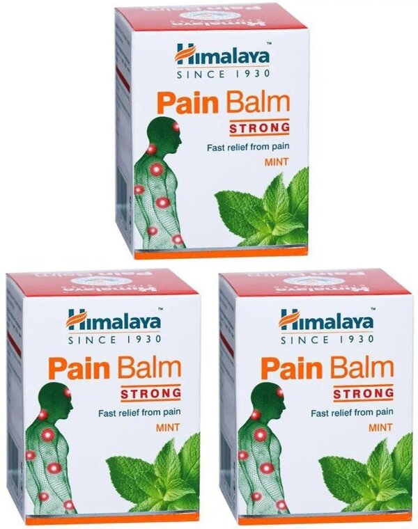 Бальзам Himalaya Herbals Pain balm strong, 10 г, 30 мл, 3 уп.