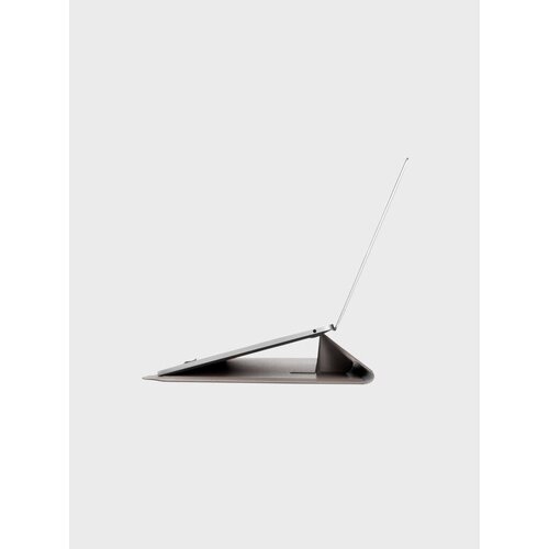 Uniq Чехол Uniq Oslo 2-IN-1 Laptop Sleece With Built-In Smart Stand Grey для ноутбуков до 14 серый