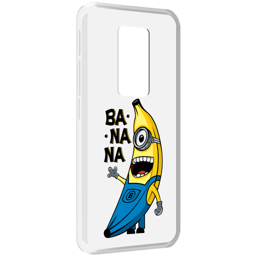 Чехол MyPads Банана-миньон для Motorola Defy 2021 задняя-панель-накладка-бампер