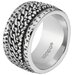 Кольцо ZIPPO, серебристое, с цепочным орнаментом, нержавеющая сталь, диаметр 21,7 мм