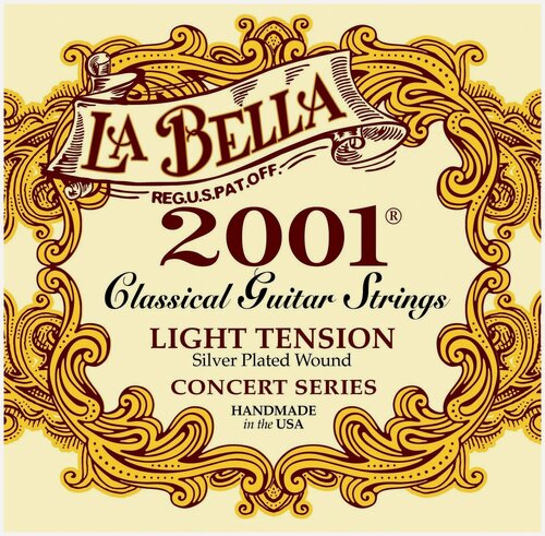 Изображение товара 2001L Light Tension Профессиональные нейлоновые струны для классической гита. La Bella 2001L