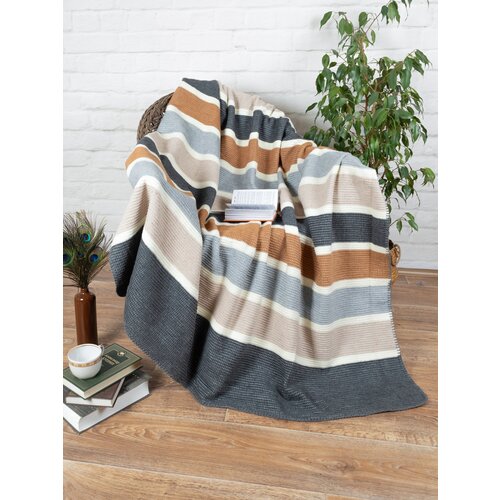 Плед 1,5 спальный хлопковый Ambiella ETK 22306A, 150х200, хлопок