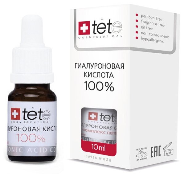 Мини 100% Гиалуроновая кислота мини / TETe MINI Pure Hyaluronic acid 10 ml