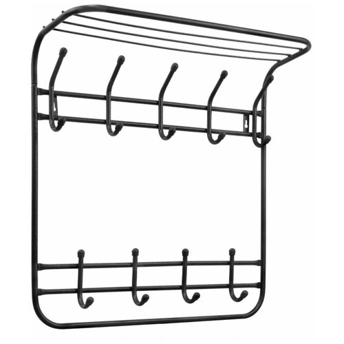 Вешалка настенная исток ВНК542 Комфорт 5/4 2-х ярусная, черный