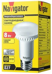 94138 Лампа светодиодная Navigator 8W 230V E27 Гриб R63 640Лм 4000K, упаковка 1шт