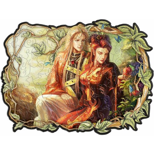 Фигурные пазлы 18х23 Свидание влюбленных 100 дет.