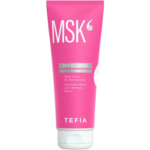 Tefia Myblond Rose Розовая маска для светлых волос, 250 г, 250 мл, туба