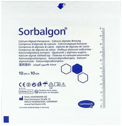Повязка из волокон кальция-альгината Sorbalgon / Сорбалгон 10 см х 10 см