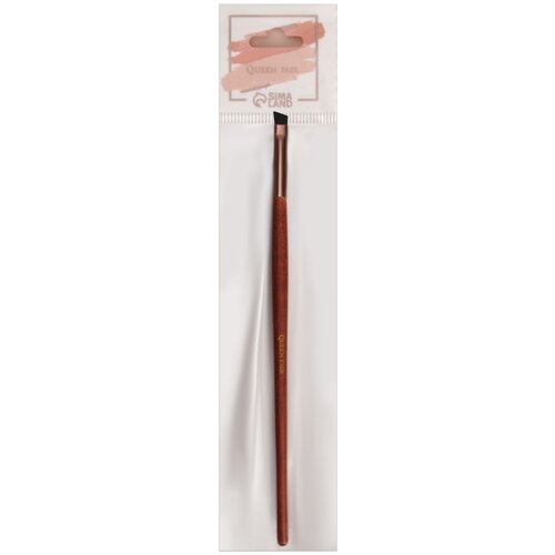 Queen Fair Кисть для макияжа Brush WOOD, 18 см коричневый кисть для макияжа brush wood 18 см цвет коричневый