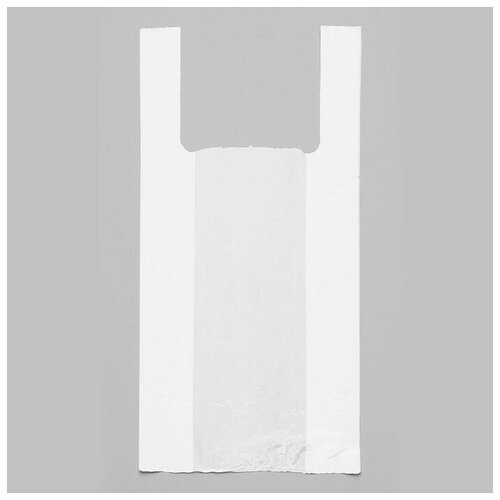 Артпласт Пакет "Белый", полиэтиленовый, майка, 28 х 50 см, 12 мкм