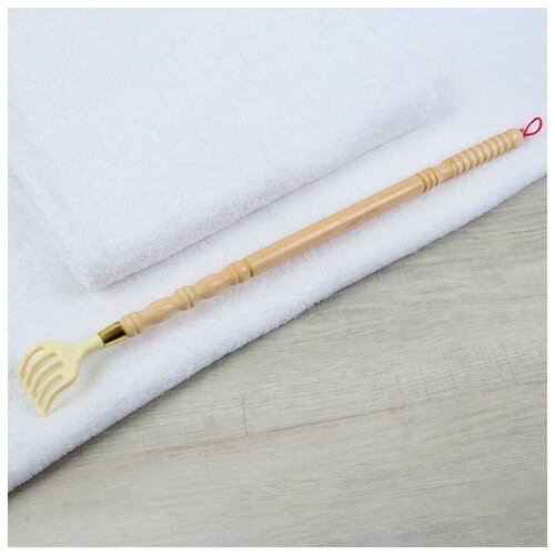 ONLITOP Массажёр - чесалка универсальный деревянный 445 42 25 см цвет бежевый 377₽