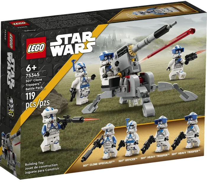 Конструктор LEGO Star Wars 75345 Боевой набор 501st Clone Troopers, 119 дет.