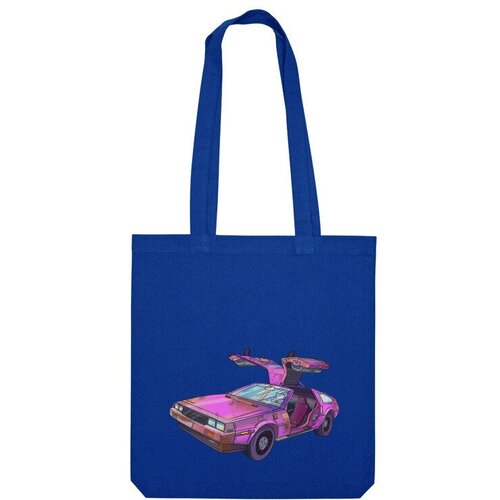 Сумка шоппер Us Basic, синий сумка розовый делориан фиолетовый