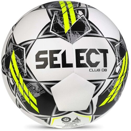 Футбольный мяч SELECT CLUB DB V23, бел/сер/жел, 5 футбольный мяч select match db v23 бел зел жел 5