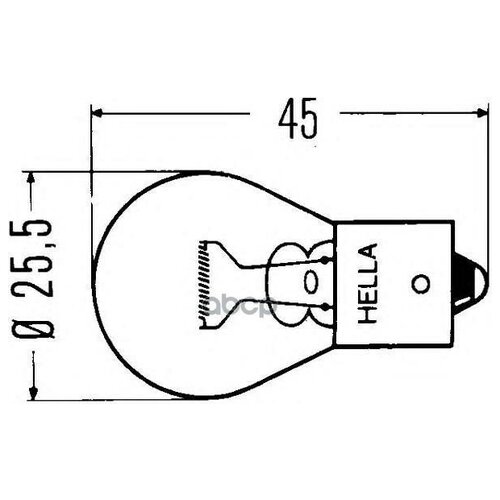 BEHR-HELLA 8GA002072241 Лампа накаливания, 24V, 18W