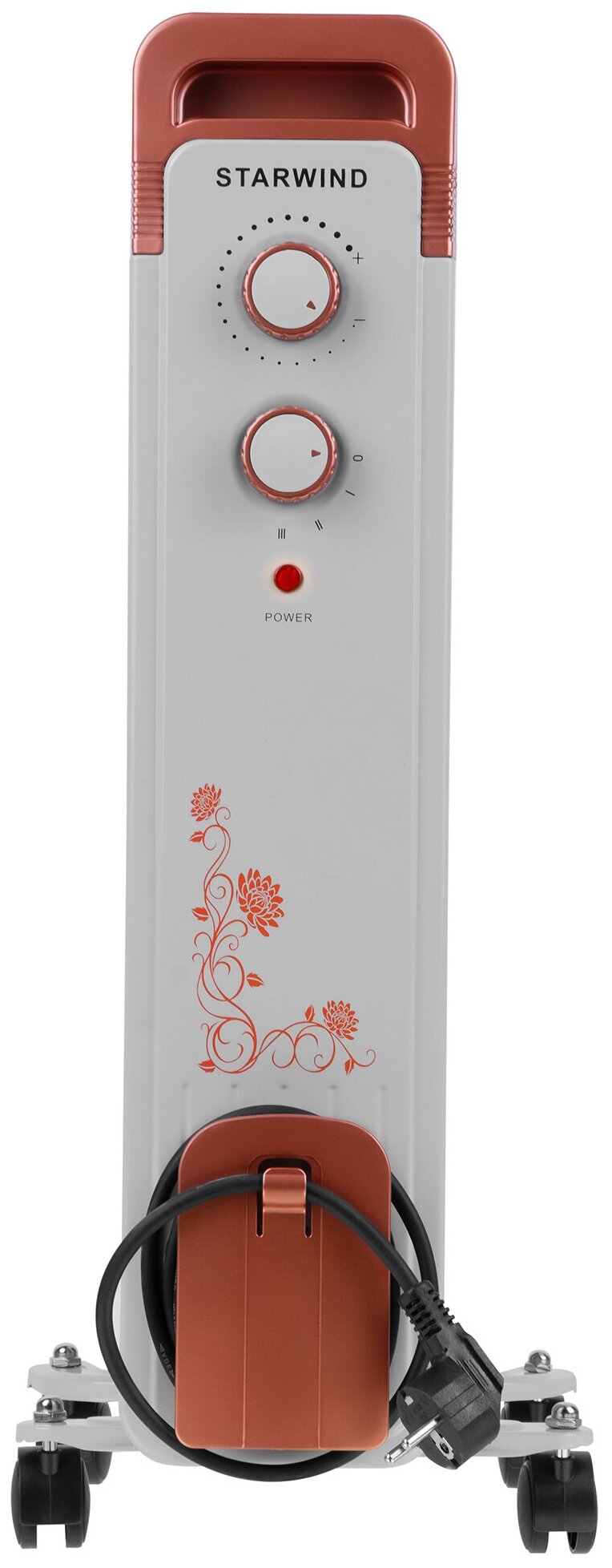 Масляный радиатор STARWIND , 2000Вт, белый - фото №8