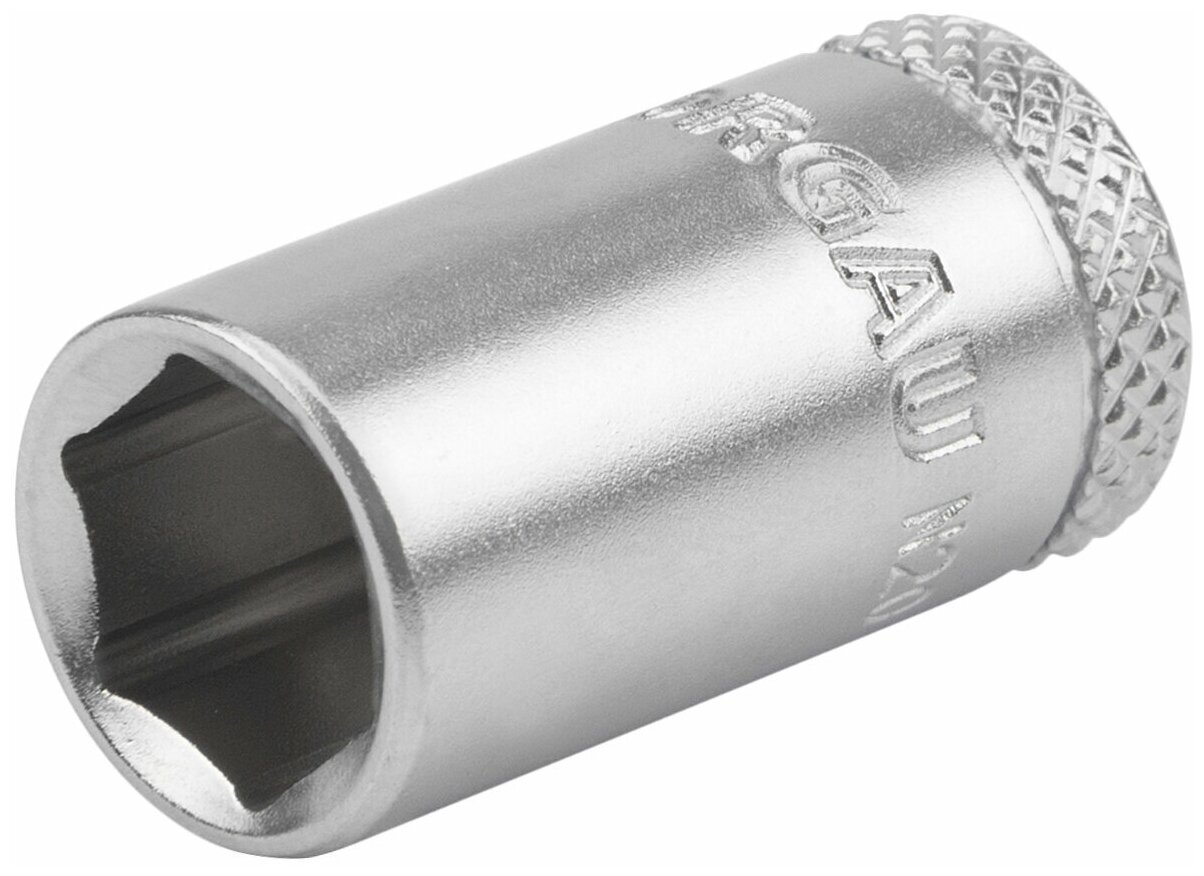 Головка торцевая 1/4" NORGAU Industrial 9 мм с шариковой фиксацией, шестигранная, DIN 3124