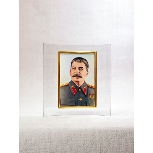 Портрет Сталина И. В. настольный в рамке для кабинета, библиотеки, офиса, 10x15 см