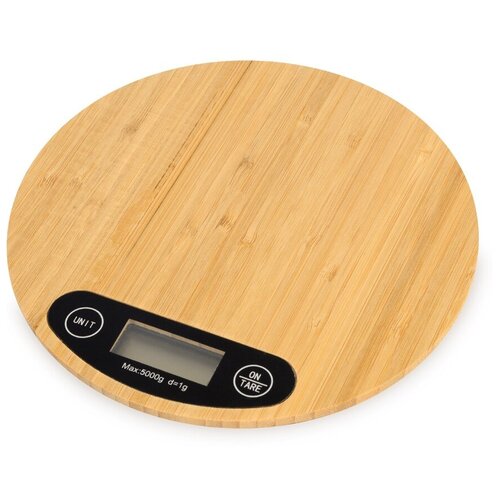фото Кухонные весы из натурального бамбука "scale" с датчиком высокой точности oasis