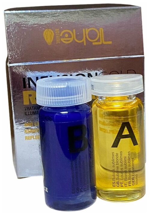 Tahe BOTANIC INFUSION GOLD RADIANCE AB Сыворотка для осветленных волос с нейтрализацией желтизны 2 x 10 мл/