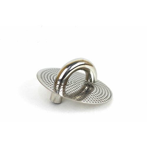 Тарелочка 3 дюйма, тарелка для колонны, перфорированная, нержавейка, с переливом