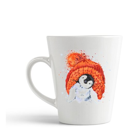 фото Кружка-латте coolpodarok "краски. пингвиненок в шапке"