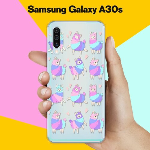 Силиконовый чехол Цветные ламы на Samsung Galaxy A30s силиконовый чехол цветные ламы на samsung galaxy a50s