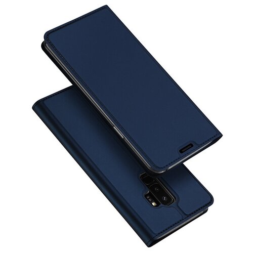 Чехол-книжка MyPads для Samsung Galaxy S9 Plus водоотталкивающий с мульти-подставкой на жесткой металлической основе синий чехол книжка mypads для htc u11 plus водоотталкивающий с мульти подставкой на жесткой металлической основе розовый