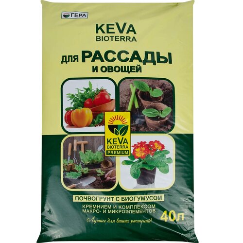 грунт для рассады и овощей keva bioterra 20 л 10 шт Грунт для рассады и овощей Keva Bioterra 40 л