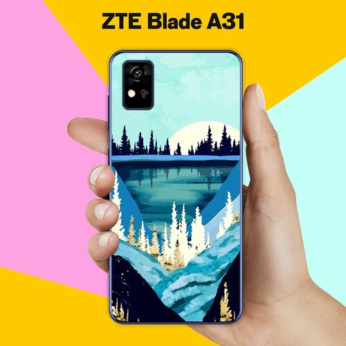 Силиконовый чехол на ZTE Blade A31 Пейзаж 10 / для ЗТЕ Блейд А31 матовый силиконовый чехол ловец снов с перьями на zte blade a31 зте блейд а31