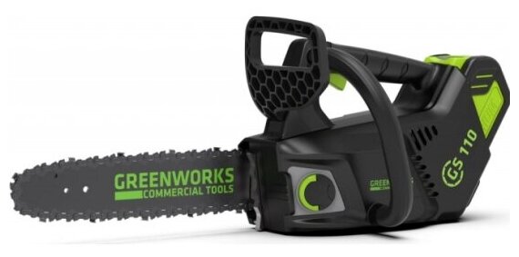 Пила цепная одноручная аккумуляторная Greenworks GD40TCS (арбориста), 40V, 25,4 см, бесщеточная, без АКБ и ЗУ