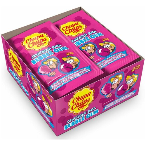 Жевательная резинка Chupa Chups Bubble со вкусом Тутти Фрутти, 12 шт х 11 г