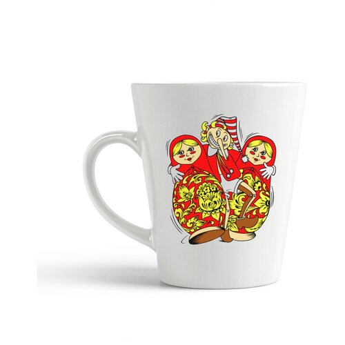 фото Кружка-латте coolpodarok прикол. матрешки с буратино