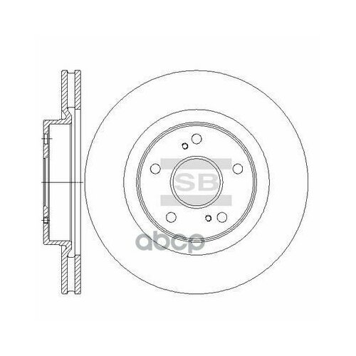 Диск Тормозной Передний Suzuki Grand Vitara 05- Sd4801 Sangsin brake арт. SD4801