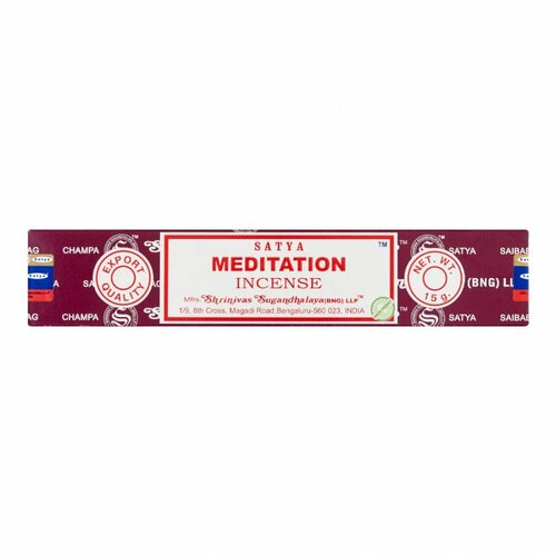 благовония йогическая медитация сатья серия incense yogic meditation satya 15 г Благовоние Satya Meditation (Сатья Медитация) 15 гр