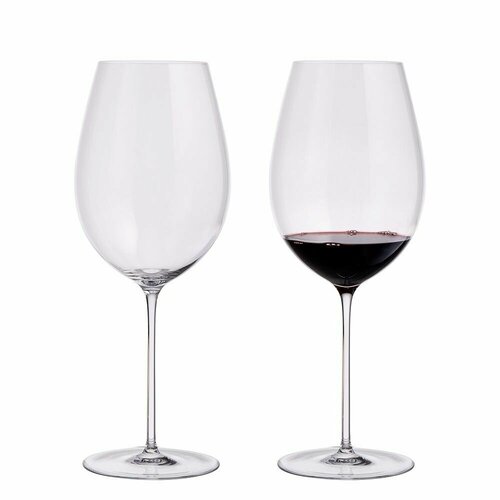 Набор бокалов для вина 2 штуки Halimba Crystal Elegance Bordeaux Cabernet Merlot, 775 мл, прозрачные