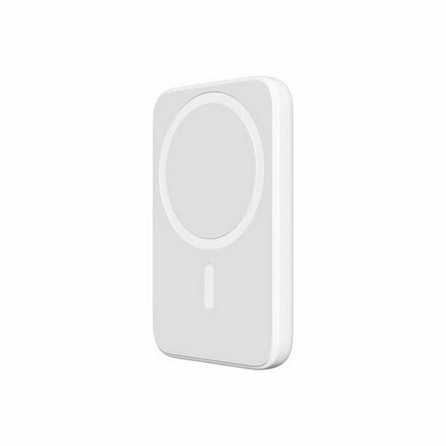 Внешний аккумулятор BarnHollis 5000 мАч 5В Type-С беспроводная зарядка MagSafe белый 209300₽