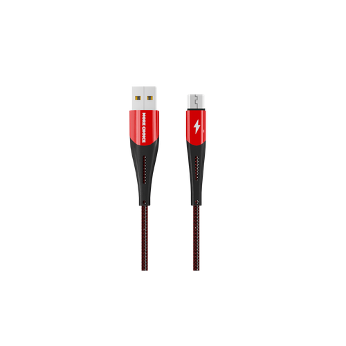 Дата-кабель Smart USB 3.0A для micro USB More choice K41Sm New нейлон 1м Red Black сетевая зарядка micro usb кабель cablexpert mp3a pc 35 usb 2 порта 2 4a черный кабель 1м micro