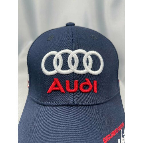 фото Бейсболка audi бейсболка ауди кепка для мужчин, размер one size, темно-синий