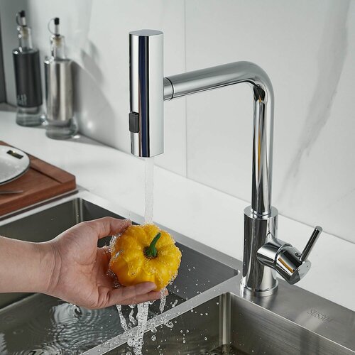 Изображение товара Смеситель для кухни с выдвижным изливом Raffine F203