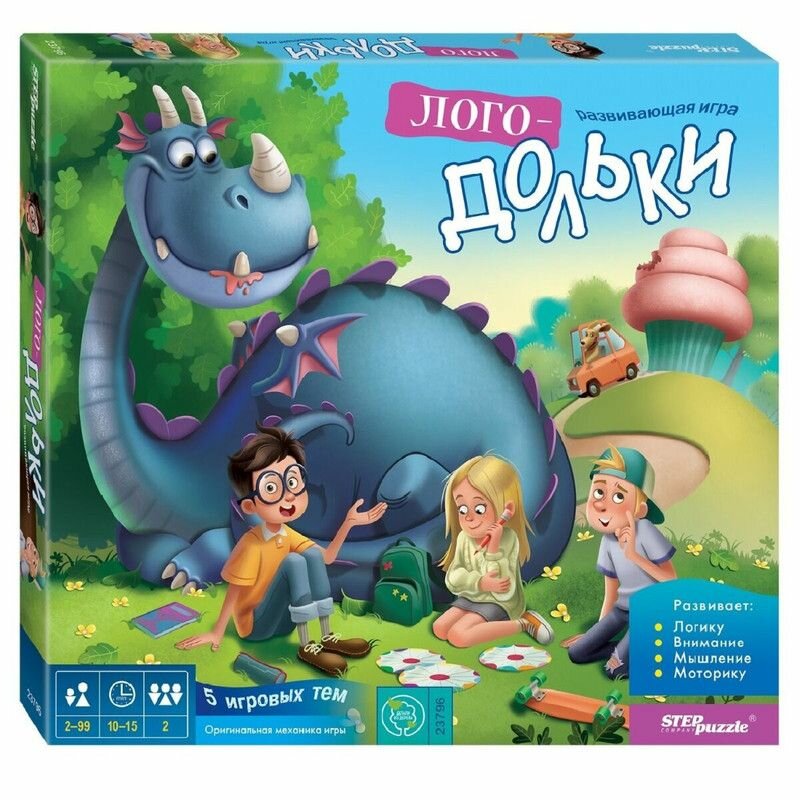 Развивающая игра из дерева "Логодольки"