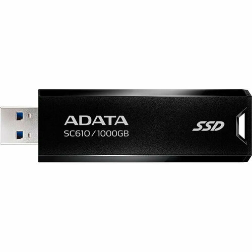 Внешний SSD диск USB3.2 1Tb A-Data SC610 Black [SC610-1000G-CBK/RD](550/500 Мб/с/совместим с Sony PS5 и XBOX Series X/S/)